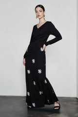 Embroidered Linen Lace Vacation Skirt