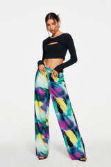 Twist Front Cut Out Solid Long Sleeve Top
