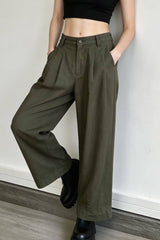 Linen Cropped Balloon Pants