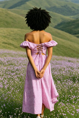 Chic Strapless Cowl Back Floral Dress