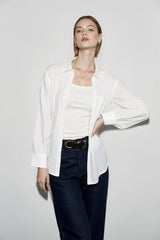 Linen Slim Fit Casual Blouse
