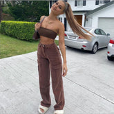 Addy Wide Leg Cargo Jeans