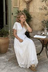 Sheer V Neck Bodycon Maxi Dress