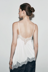 Lace Panel Adjustable Cami Top