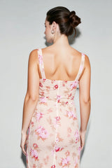 Floral Sweetheart Maxi Party Dress