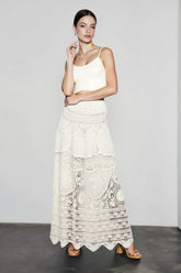 Hollow Out Crochet Vacation Skirt