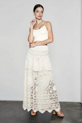 Hollow Out Crochet Vacation Skirt