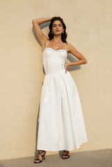 High Waist Slim Cami Vacation Dress
