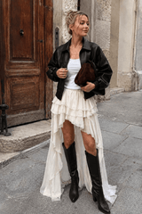 Casual Chic Asymmetrical Hem A Line Skirt