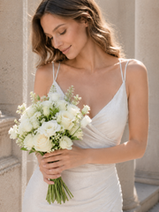 Spaghetti Strap Layered Formal Dress