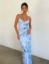 Floral Print Cami Long Dress