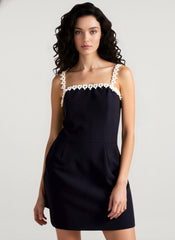 Beaded Solid Color Bodycon Cocktail Dress