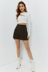 Cut Out Crop Sweater