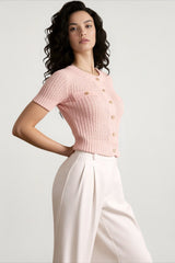 Single-Breasted Knitted Office Cardigan