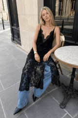 Sexy Lace V Neck Elegant Midi Blouse