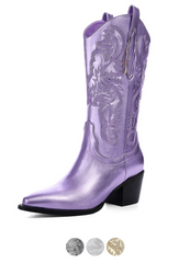 Marty Women's Metallic Cowboy Boots