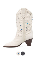 Russo Women's Rivets Mid-Calf Boots