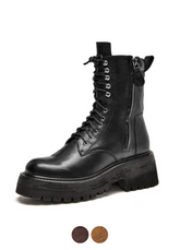 Hanson Women's Platform Leather Boots