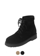 More Women's Suede Ankle Black Boots