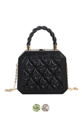 Colao Women's Small Pleated Leather Handbag