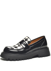 Laurent Women's Synthetic Leather Platform Loafer Shoes