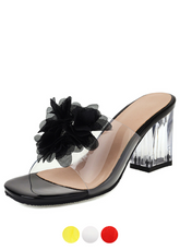 Elia Women's Transparent Heel Sandals