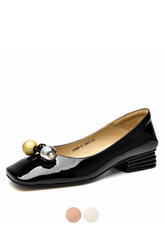 Lucrecia Women's Patent Leather Flat Loafer Shoes