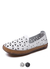 Margarita Women's Leather Breathable Flat Loafer Shoes