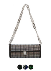Clavijo Women's Small Handbag With Luxury Rhinestones
