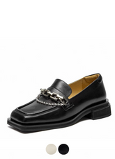 Gina Women's High Quality Square Toe Loafer Shoes