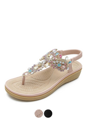 Julia Women's Casual Sandal with Rhinestones