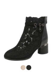 Dianne Women's Mesh Rhinestones Boots