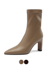 Ludy Women's Ankle Pointed Toe Boots