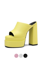 Abata Women's High Heel Platform Sandal