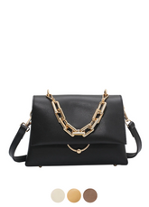 Venia Women's Leather Flap Crossbody Handbag
