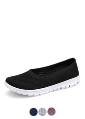 Roberta Women's Breathable Mesh Loafers Black Shoes