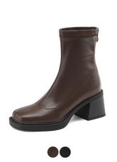 Gabina Women's Platform Square Heels Boots