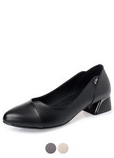 Delfina Women's Leather Dress Pumps Shoes