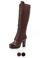 Giral Women's Platform High Heels Winter Boots