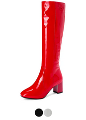 Nadia Women's Patent Knee High Boots