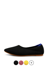 Ninsar Women's Flat Black Shoes