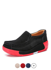 Marbella Women's Platform Slip On Black Shoes