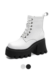 Leiba Women's Platform Square Toe Boots