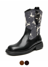 Carlota Women's Square Toe Buckle Boots