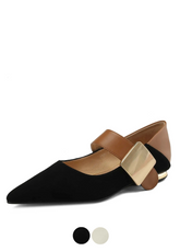 Naybi Women's Pointed Toe Dress Flats