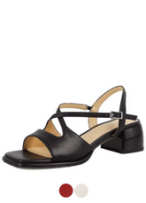 Analia Women's Leather Luxury Square Toe Sandals