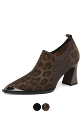 Arianny Women's Metal Iron Head Pointed Toe Pumps