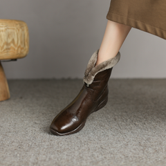 Belen Women's Ankle Wool Leather Boots