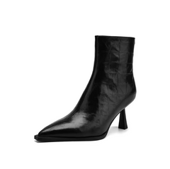 Belen Women's High Heels Leather Ankle Boots