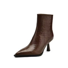 Belen Women's High Heels Leather Ankle Boots